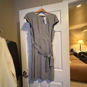 NWT J Crew Size 14 Black/White Houndstooth Dress